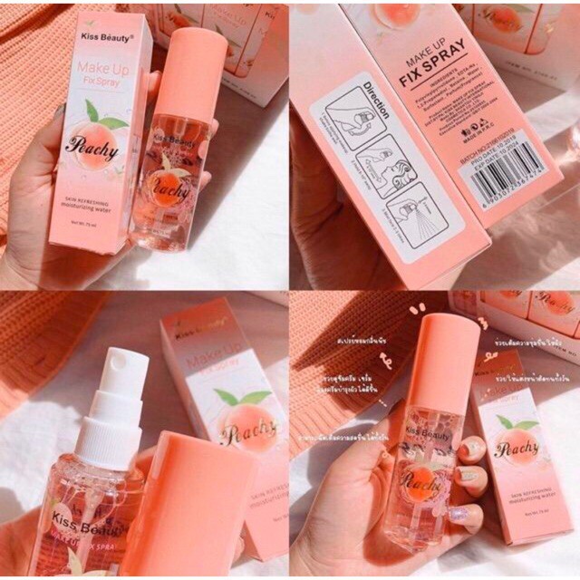 Xịt khoáng kissbeauty đào KB G424 | BigBuy360 - bigbuy360.vn