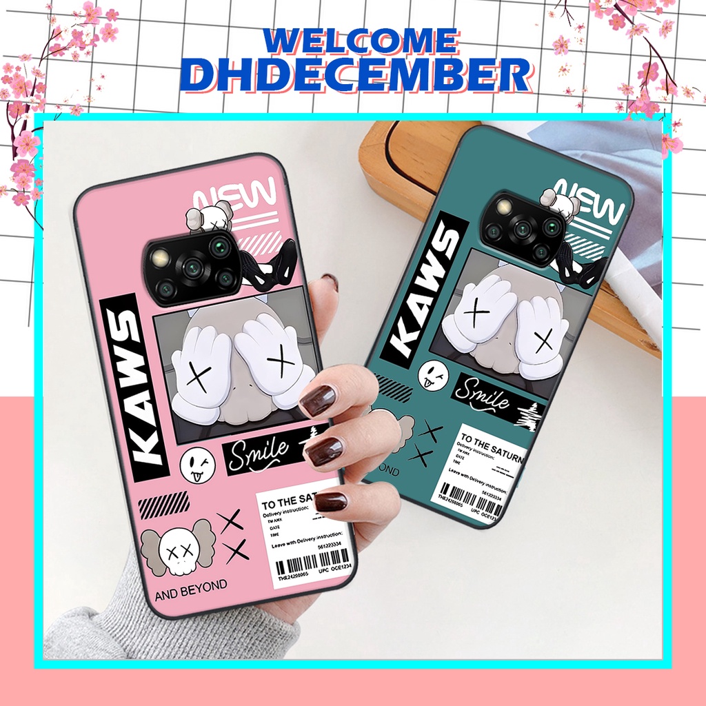 Ốp lưng Xiaomi POCO X3 / X3 PRO / X3 NFC in hình gấu K@ws, gấu nâu, dor@emon RẺ- ĐẸP- BỀN