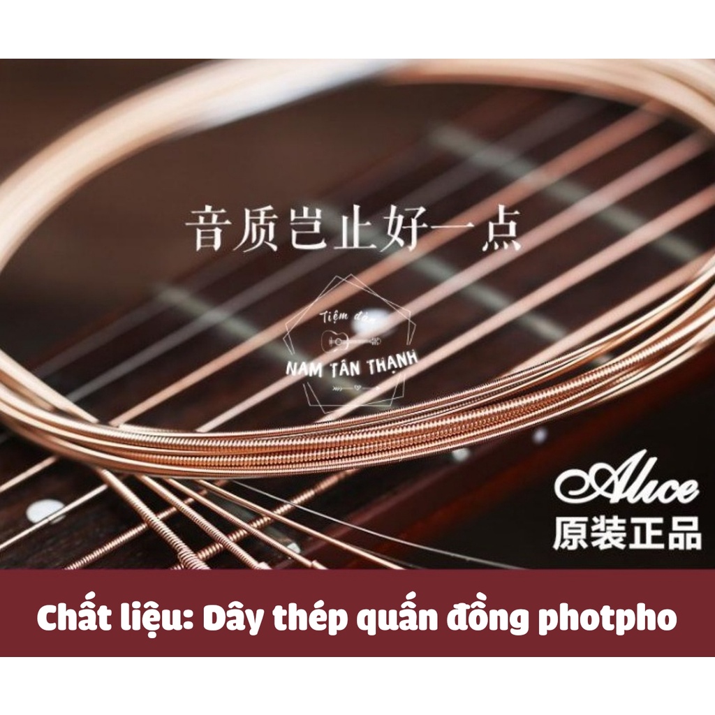 Dây đàn Guitar Acoustic [ TẶNG PICK FENDER ] Alice AW436 Chính Hãng