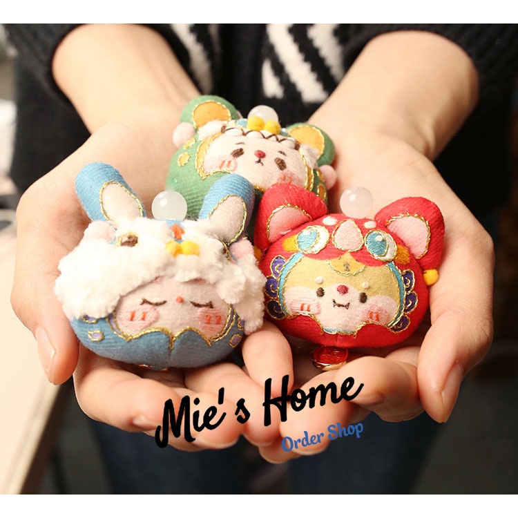 Gói Nguyên Liệu tự Thêu Tay - DIY Túi Thơm May Mắn Treo ô tô -TÚI THƠM CHÚ MÈO DỄ THƯƠNG - Móc khóa - Mie Handmade