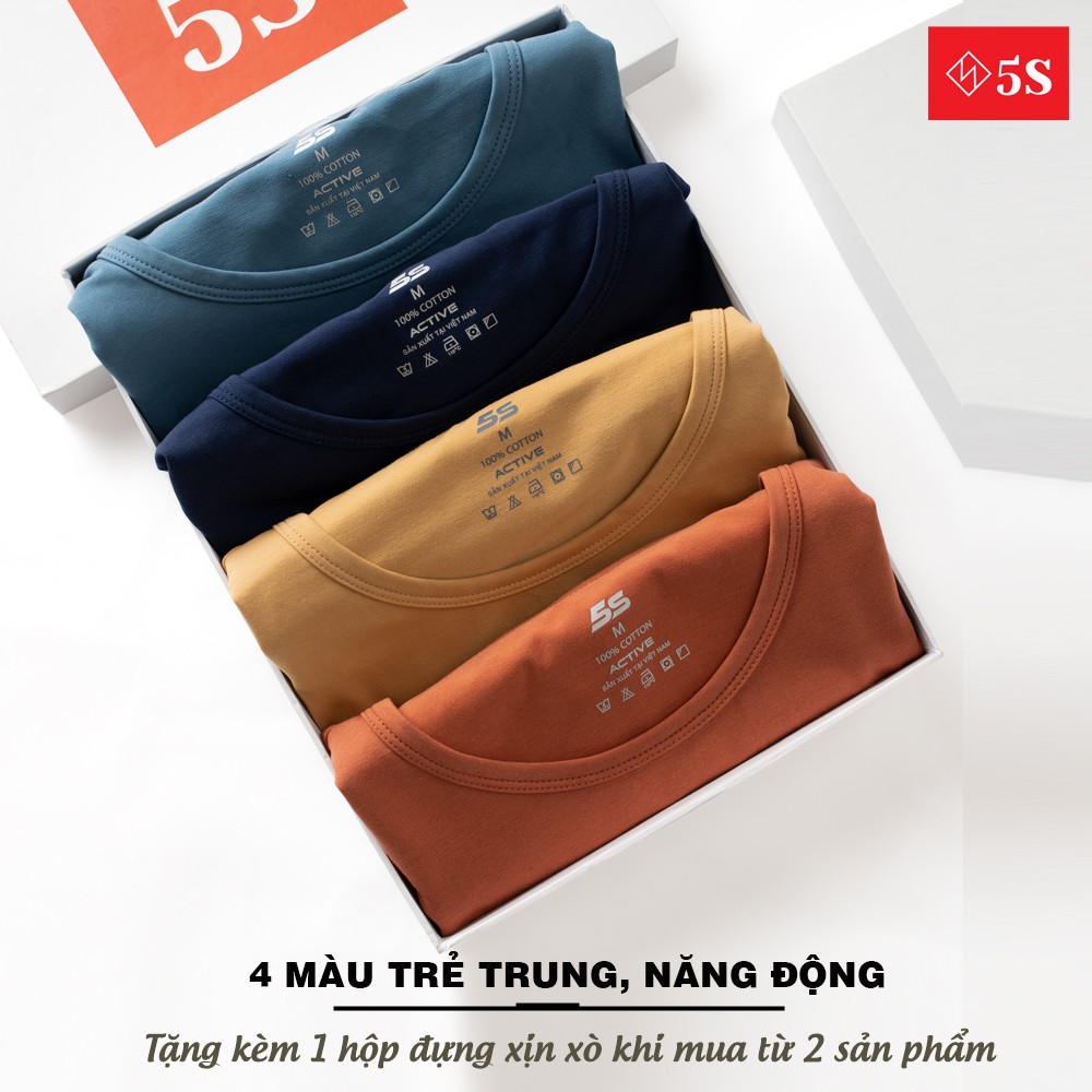 Áo Sát Nách Nam 5S (4 màu) Dáng Thể Thao, Siêu Mát, Thấm Hút Mồ Hôi, Co Giãn Tốt (ATT21004-02). | BigBuy360 - bigbuy360.vn