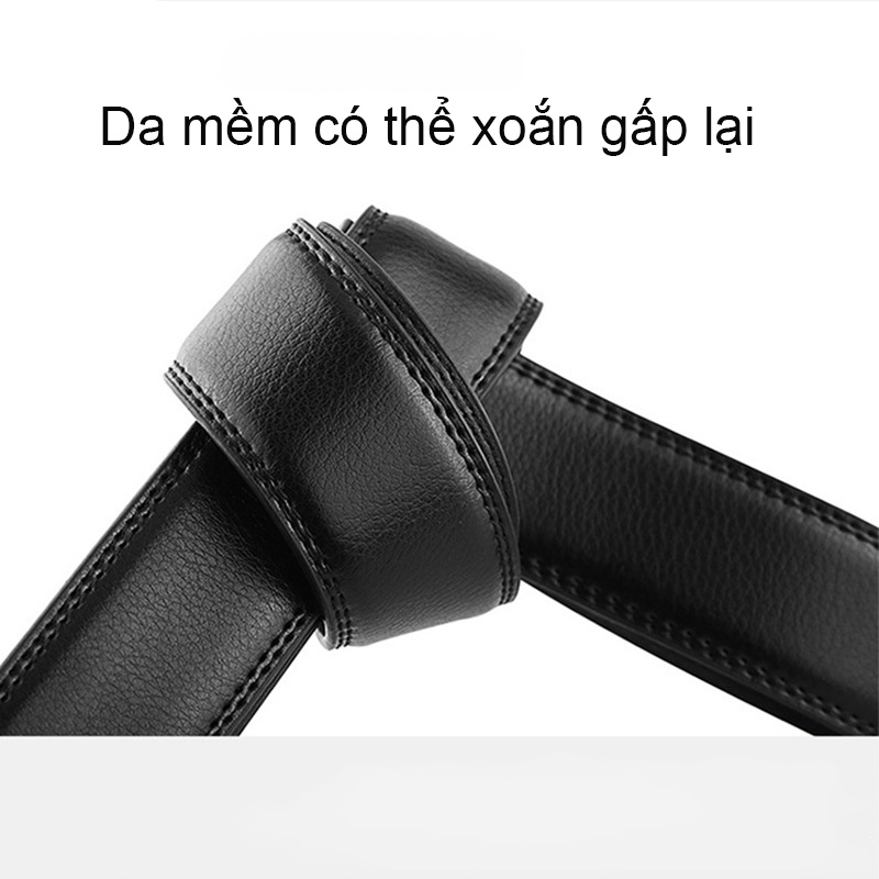 Dây Nịt Thắt Lưng Nam Da Bò Lớp 2 Không Có Khóa Đi Kèm Bền Đẹp 3.5cm DUMBUM DDT100