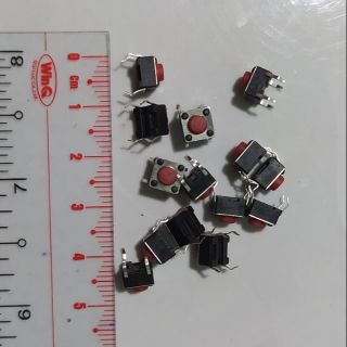 Nút nhấn button 6x6x5 - màu đỏ
