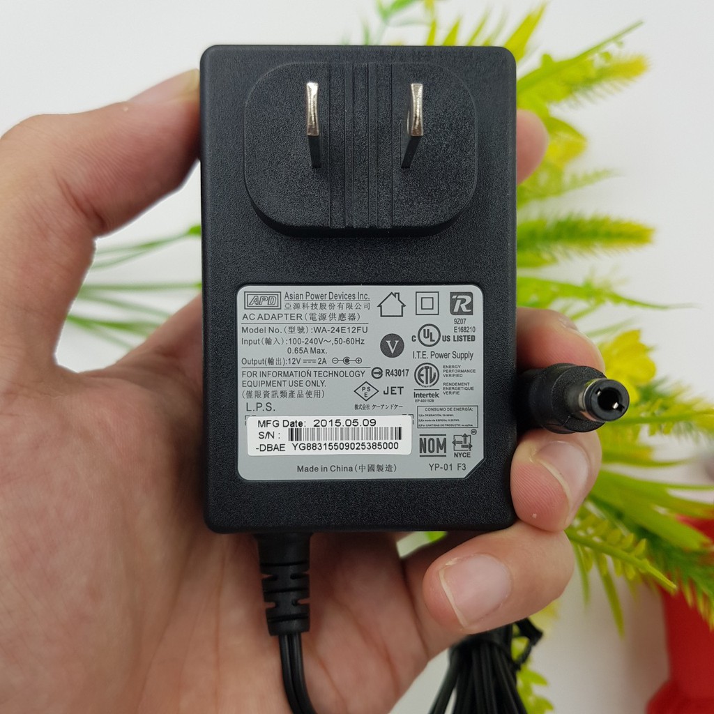 Nguồn Adapter 12V1A 12V1.5A 12V2A 5.5x2.1MM 5.5x2.5MM