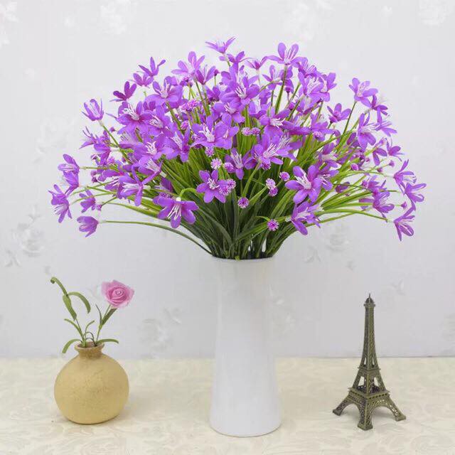 Cành hoa thủy tiên siêu đẹp - Hoa giả trang trí nhà cửa TT-105 (cành 24 bông)