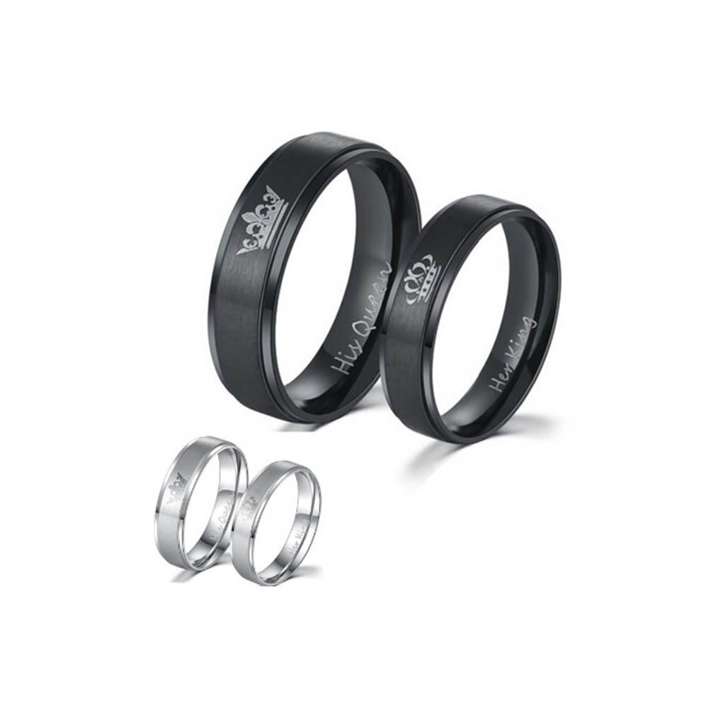 WONDER Nhẫn Inox Thời Trang Cổ Điển Cho Cặp Đôi