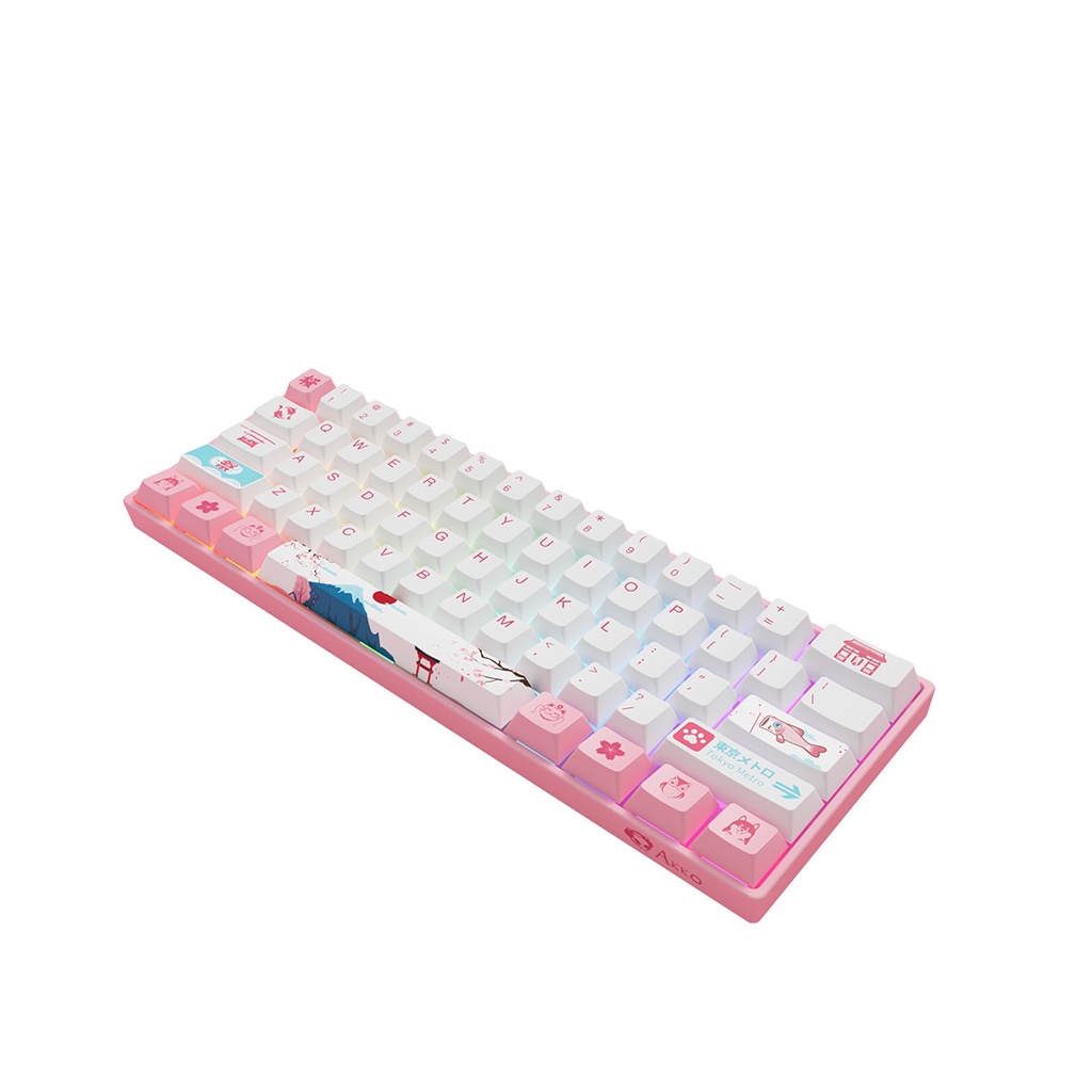 Bàn phím cơ AKKO 3061 World Tour Tokyo R2 RGB - Bảo Hành Chính Hãng