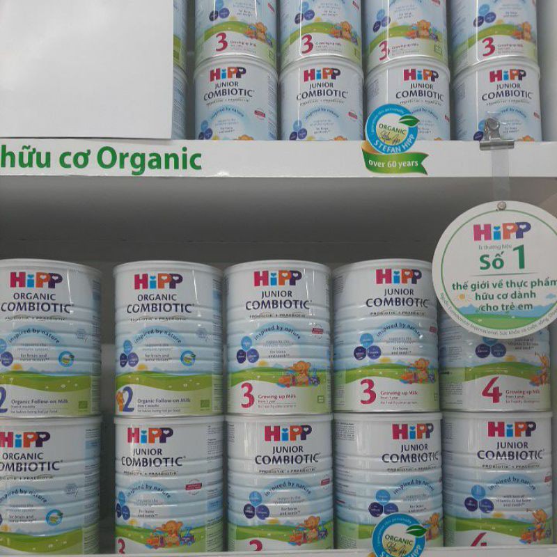 MẪU MỚI | Sữa Hipp Organic hữu cơ đủ số 1 2 3 4 350g 800g ( HÀNG TÁCH NẮP VÀ QUAI )