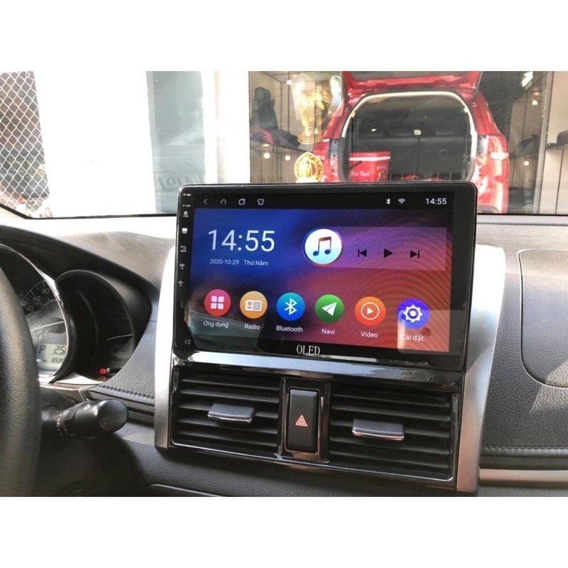 Màn hình Android OLED C2 New theo xe Vios 2014 - 2018, 10 inch