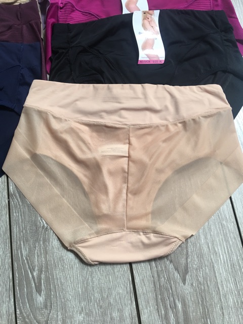 Quần lót nữ cạp cao bigsize thun lạnh loại 1 cao cấp thoáng khí ôm mông trơn từ 55-100kg Double T #5424