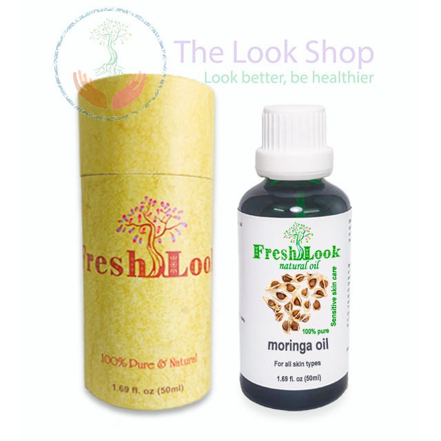 Dầu chùm ngây Moringa seed oil FreshLook 50ml- Dầu tự nhiên chăm sóc da, tóc