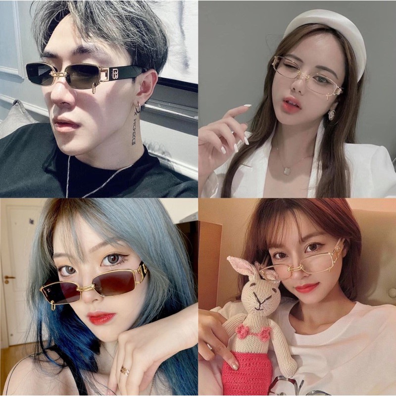 MẮT KÍNH THỜI TRANG 524 MẮT XÍCH FORM VUÔNG HOT TREND CÁ TÍNH | BigBuy360 - bigbuy360.vn