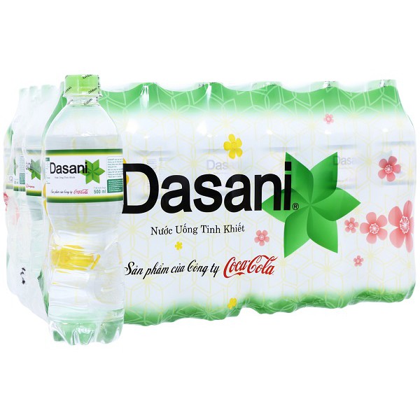 Nước suối Dasani chai 500ml/chai.