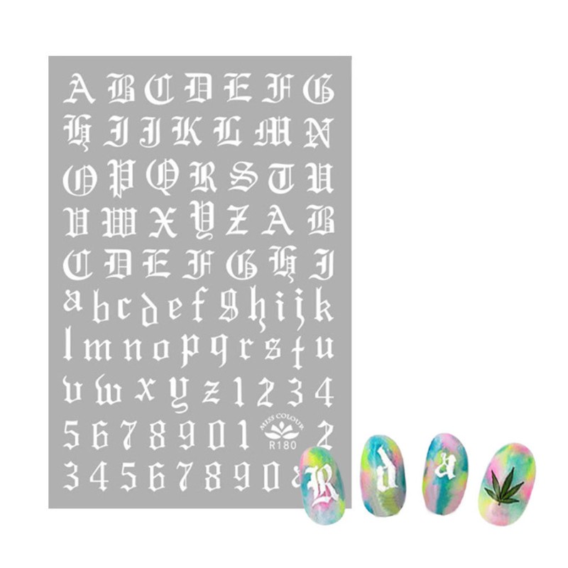 Set 4 Nhãn Dán Trang Trí Móng Tay