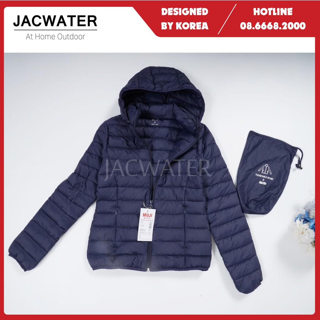 Áo phao nữ siêu nhẹ chống nước, có mũ thời trang JACWATER V600 | BigBuy360 - bigbuy360.vn