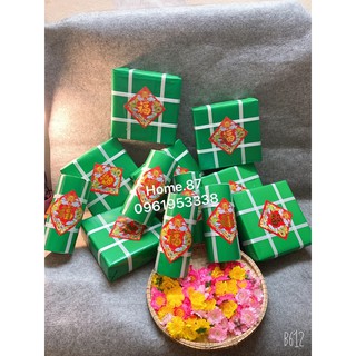 Mô hình Bánh Chưng & Bánh Tét 20*20cm -trang trí Tết ,decor nhà cửa
