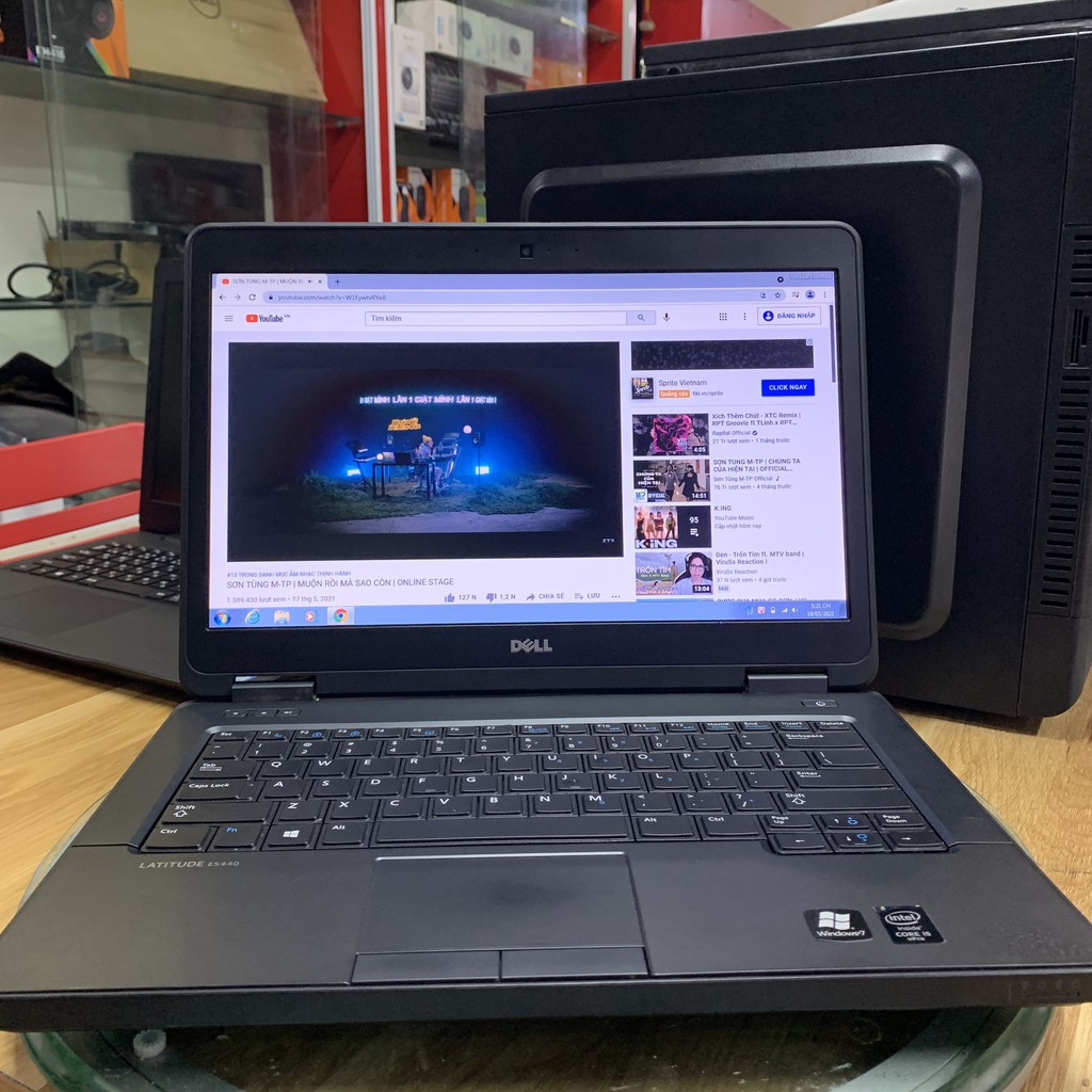 Laptop cũ dell latitude 5440 i5 4300 ram 4gb ssd 120gb màn 14 inh cam mic đầy đủ máy đẹp 95%