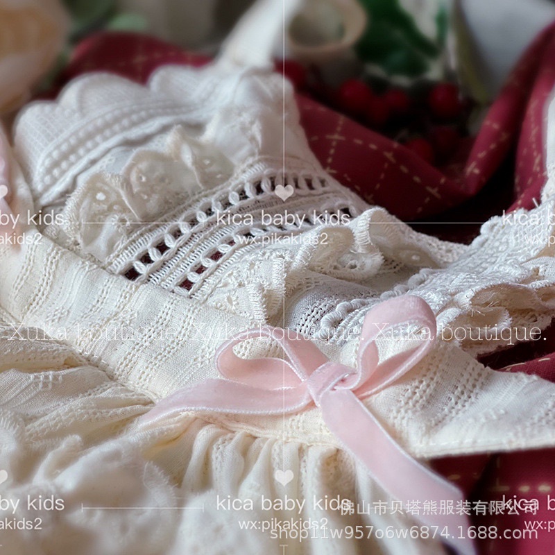 Váy Tạp Dề Bên Ngoài Cao Cấp Cực Xinh Mẫu Mới 2022 Thời Trang Lolita Mùa Hè Cho Bé Gái