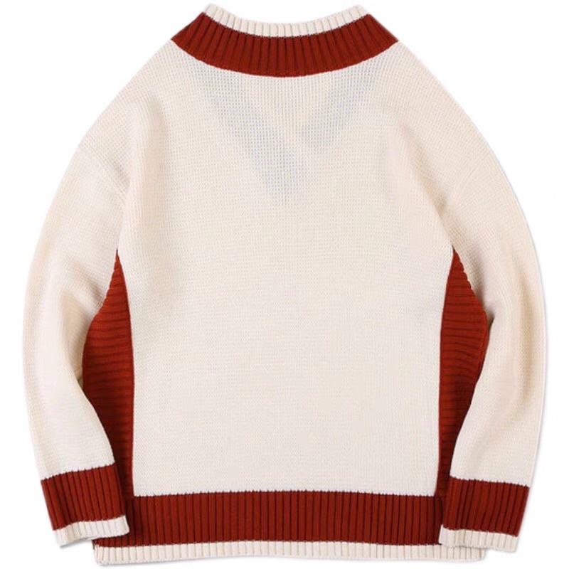 Áo len sweater cổ V viền đỏ cheap moment Jin BTS Aimee closet | BigBuy360 - bigbuy360.vn