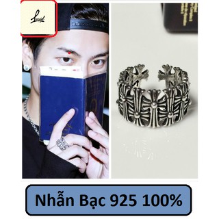 [Ảnh thật] Nhẫn Bạc Nam Chrome Heart