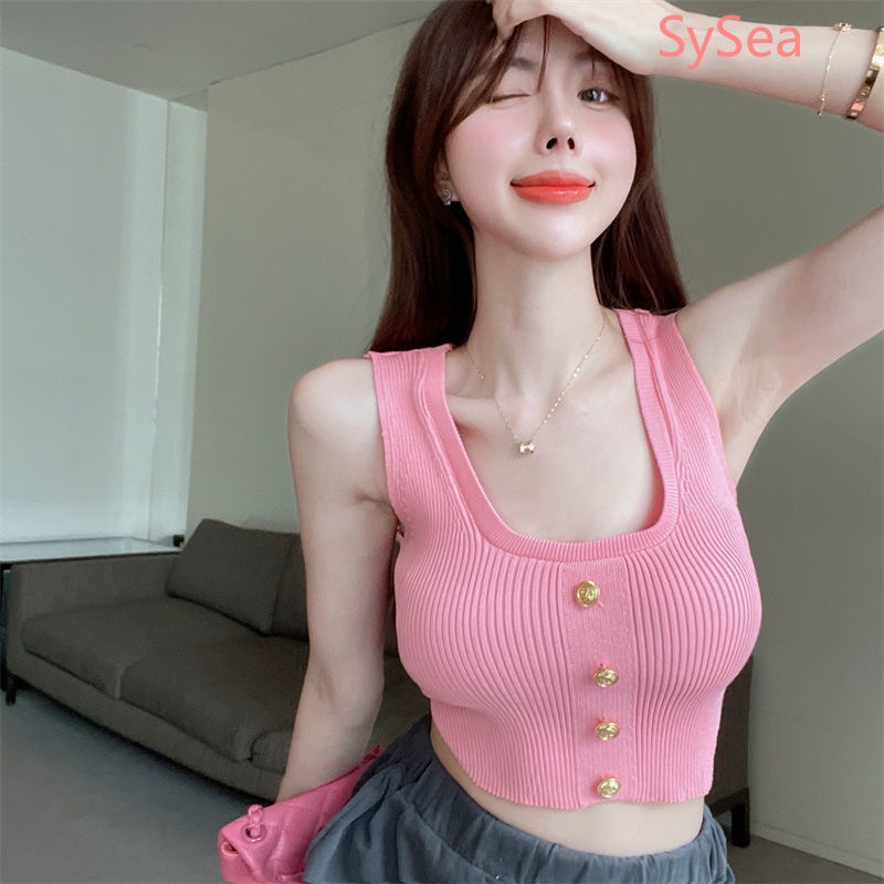 Áo hai dây Màu Sắc Đơn Giản Quyến Rũ Cho Nữ