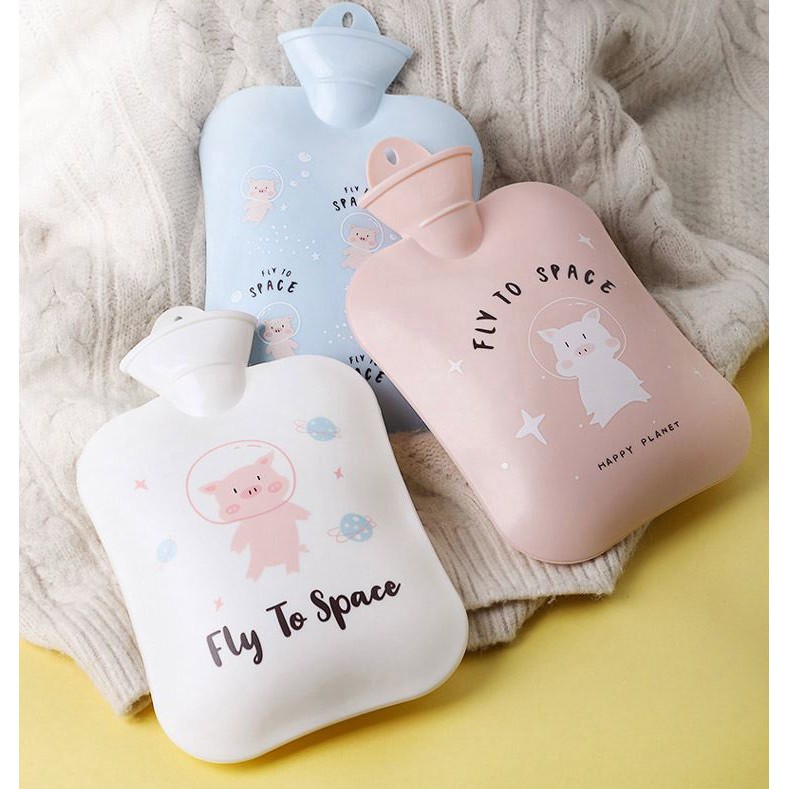 Túi Chườm Nóng Lạnh Cute Pig Big Size 1300ml ( Tặng Kèm Túi Vải Bông Mềm Mại)