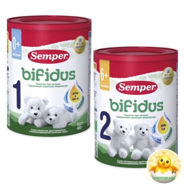 Sữa Semper xanh (dành cho trẻ bị táo bón) loại 400gram - hàng xách tay Nga
