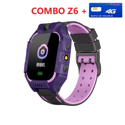 Đồng Hồ Định Vị Trẻ Em Z6FF, Lắp Sim Nghe Gọi, Camera Chụp Ảnh, Chống Nước IP67, Đèn Pin Tích Hợp