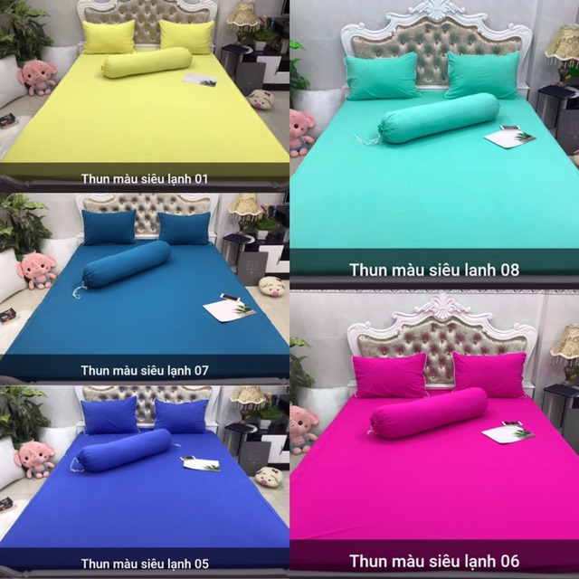 Ga gối thun màu siêu lạnh cao cấp( nhiều màu) | BigBuy360 - bigbuy360.vn