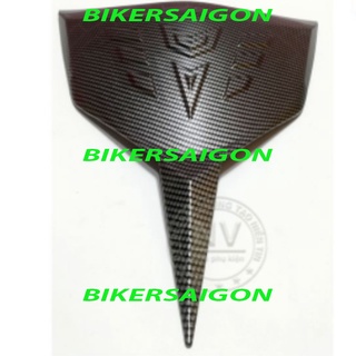 Ốp chỉ mũi mặt nạ trước Winner X xi trắng, Carbon crom