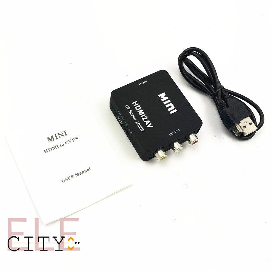 Bộ Chuyển Đổi 107ele 1080p Hdmi Mini Vga Sang Rca Av 3.5mm Audio