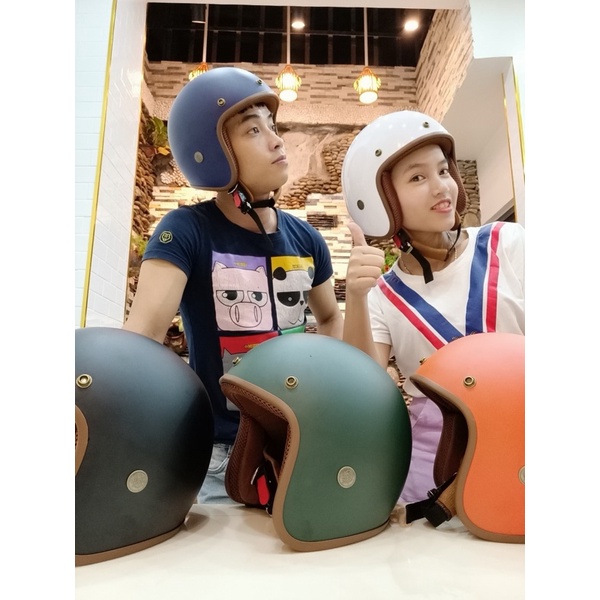 Mũ Bảo Hiểm Trùm Đầu 3/4 Cao Cấp