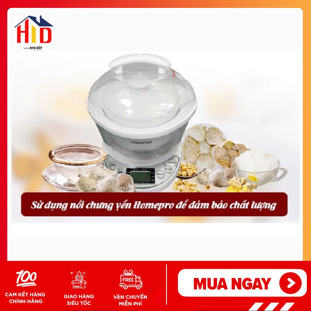 [Mã 273ELHA100K0 hoàn 7% đơn 500K] [BẢO HÀNH 12 THÁNG] Nồi chưng yến bằng sứ chuyên dụng HOMEPRO MODEL HP-7M