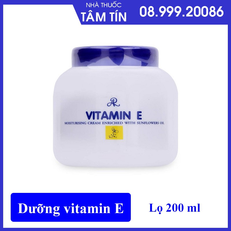 [CHÍNH HÃNG ] Dưỡng vitamin e hũ - 200ml