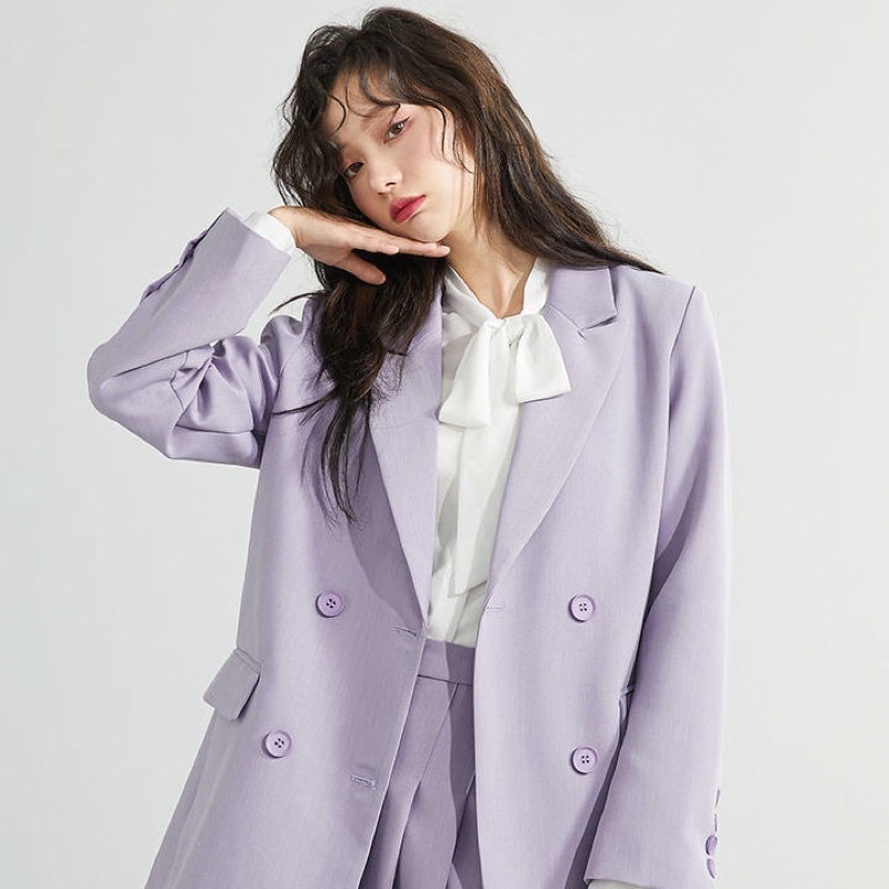 Set Áo Blazer + chân váy nữ phong cách hàn quốc mẫu mới đẹp mã ZELE505 | BigBuy360 - bigbuy360.vn