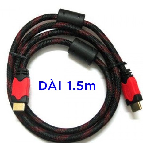 Cáp HDMI to HDMI 1m 1.5m đen hoặc bọc lưới