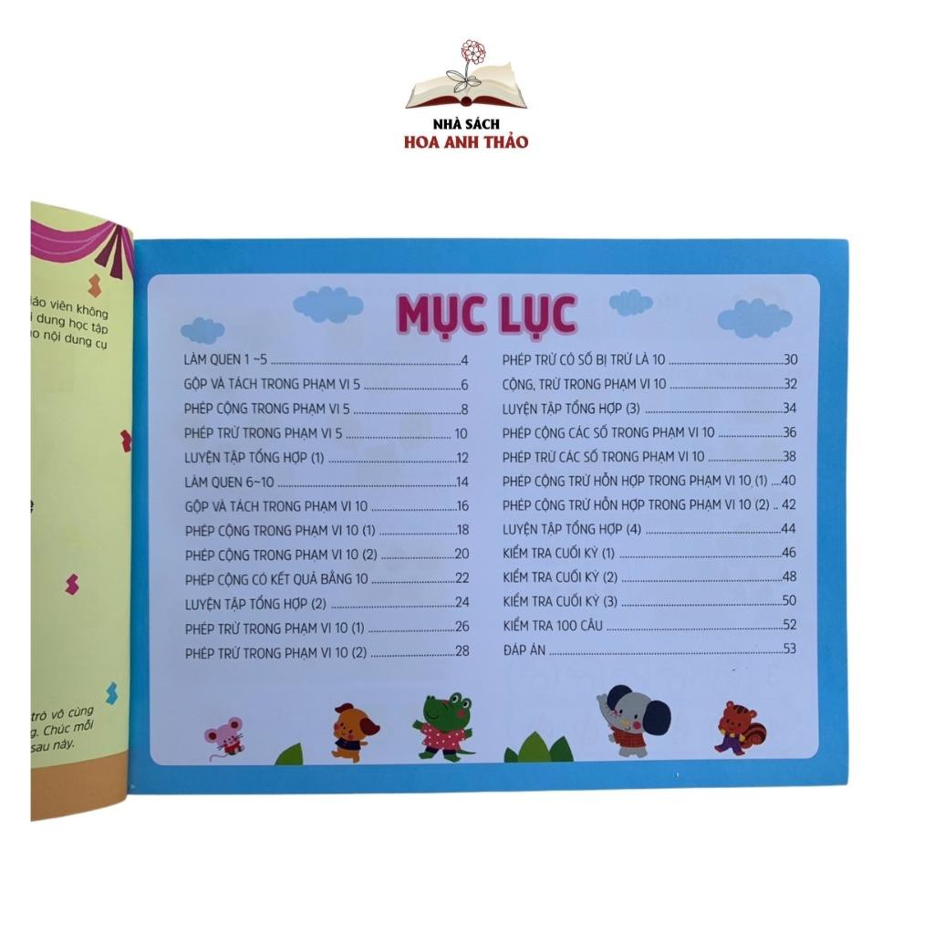 Sách - Toán tiền tiểu học - Trang bị kiến thức cho trẻ trước khi vào lớp 1 ( Bộ gồm 2 cuốn)
