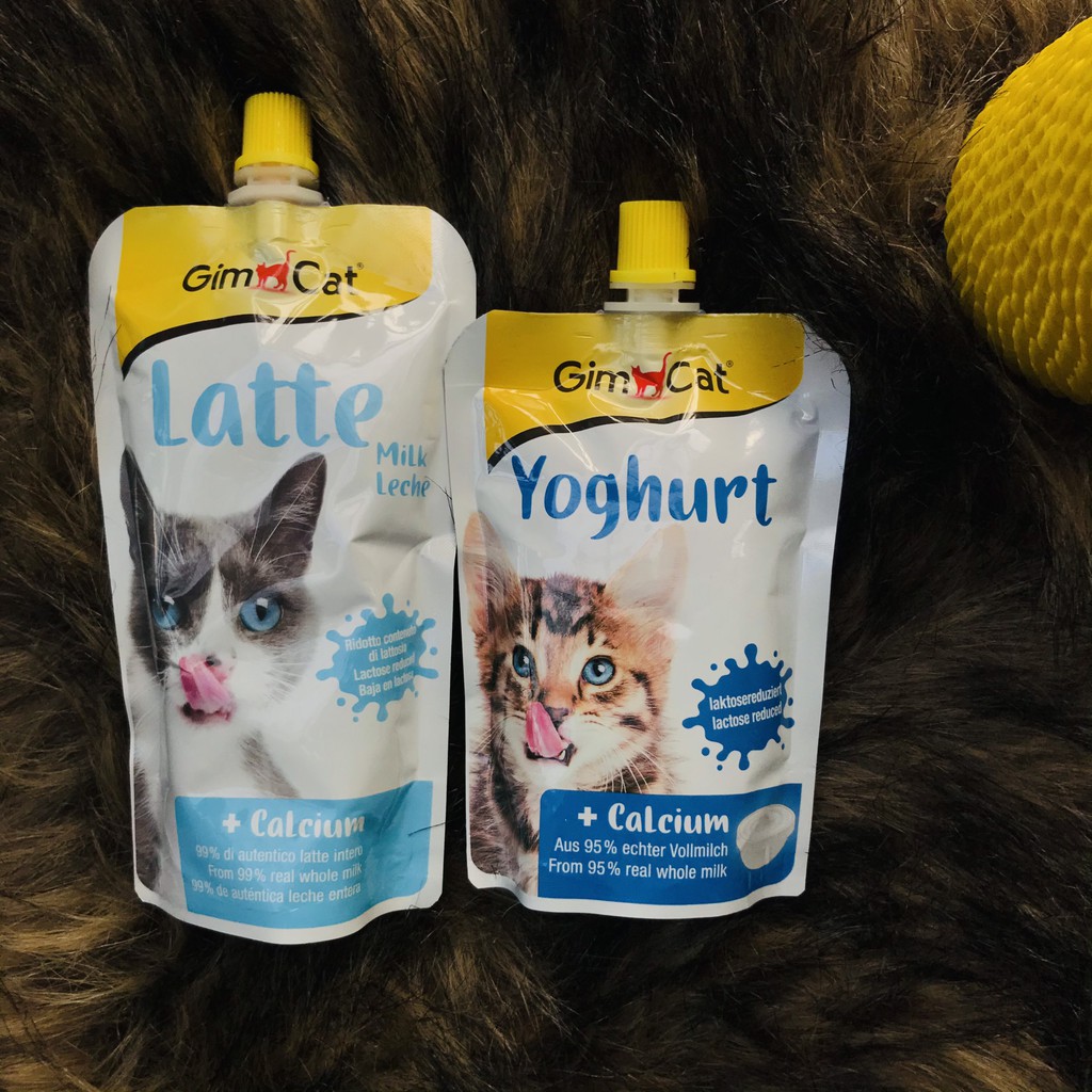 Sữa chua bổ sung canxi cho mèo và hỗ trợ tiêu hóa Gimcat Yoghurt 150g