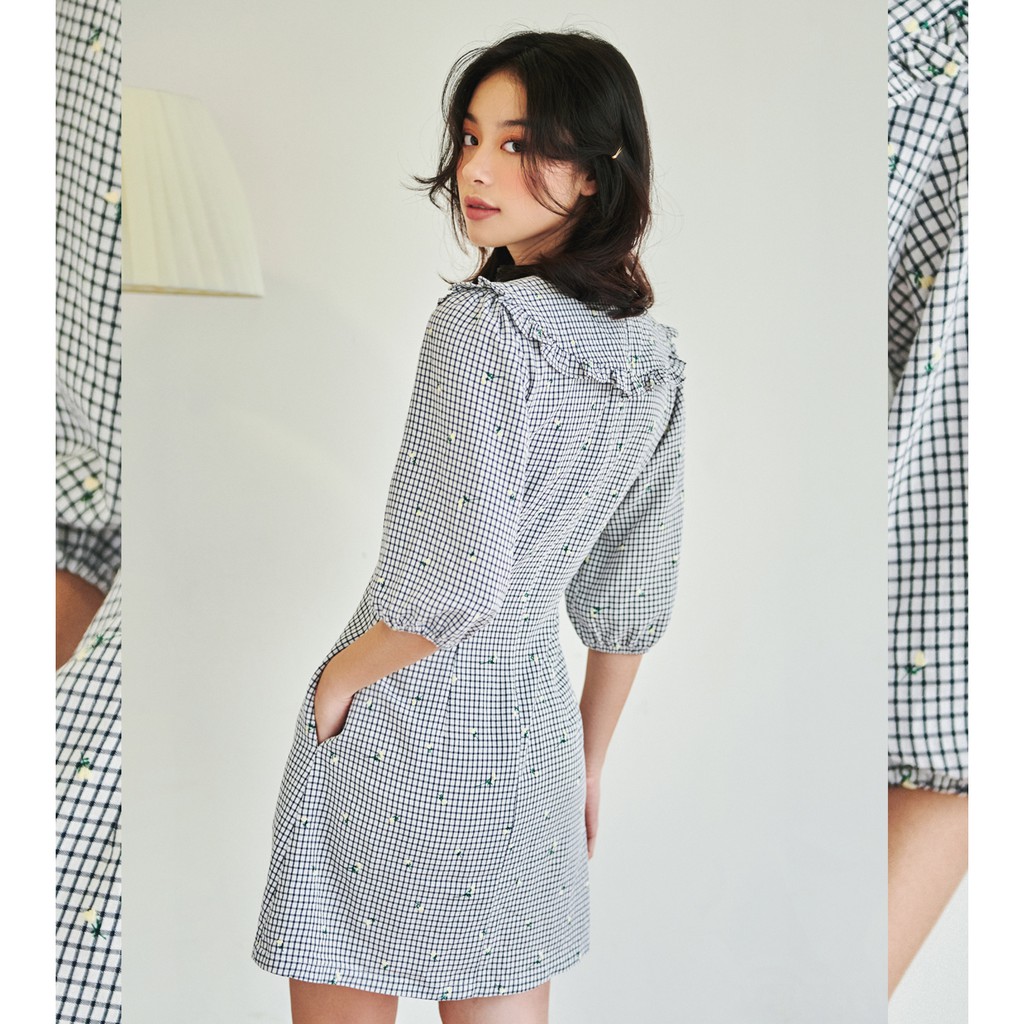 BLEUBIRD Váy caro dáng A xoè GIGI DRESS | BigBuy360 - bigbuy360.vn