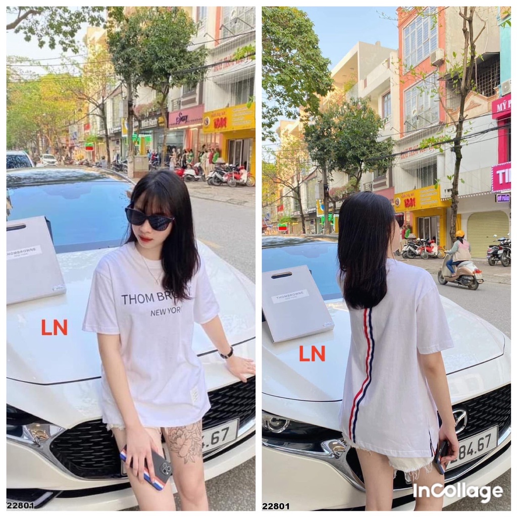 [ GIÁ RẺ ] Áo Phông 2 Vạch Sau Lưng .Áo thun nam nữ chất cotton from rộng Unisex