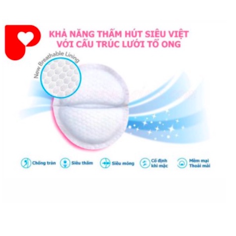 Miếng lót thấm sữa Pigeon, Thị Nhím Store, Hộp miếng thấm sữa Pigeon 24 miếng siêu mỏng dày 0.17cm NK Thái Lan