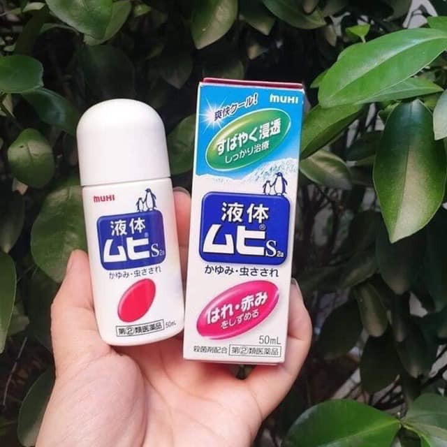 Lăn bôi vết muỗi và côn trùng cắn Muhi Nhật - 50ml (6m+)