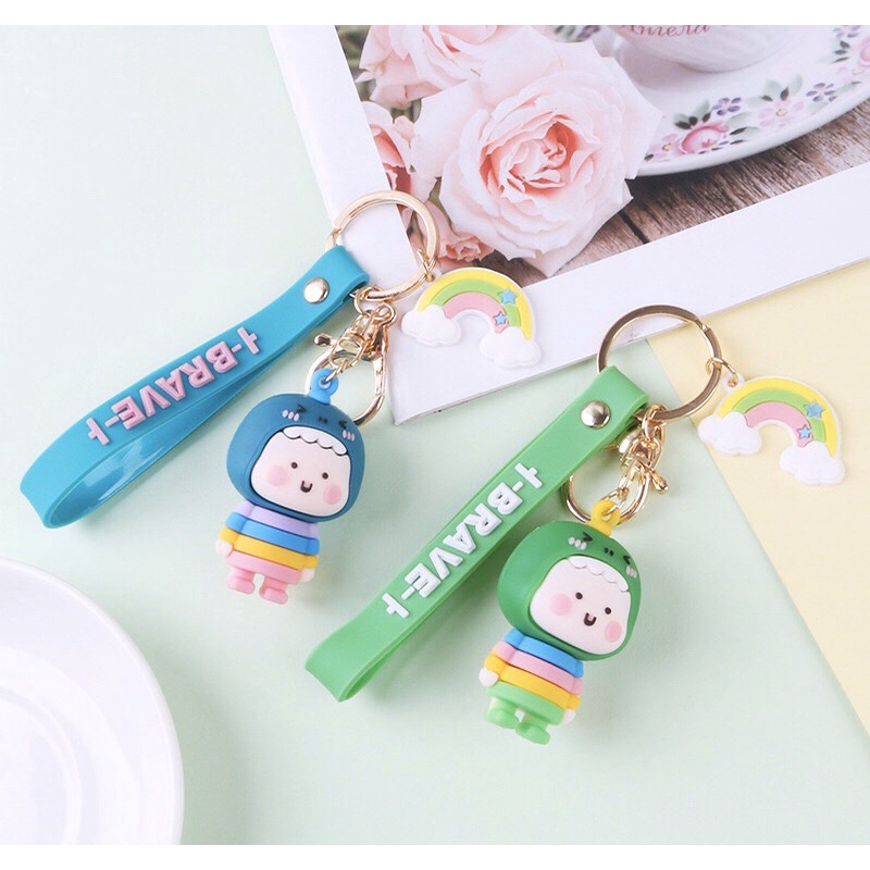 Móc Khóa Phi Hành Gia Thỏ Mặt Nạ Gấu Bear Sky Hot Trend Phụ Kiện Túi Xách Dobi M4