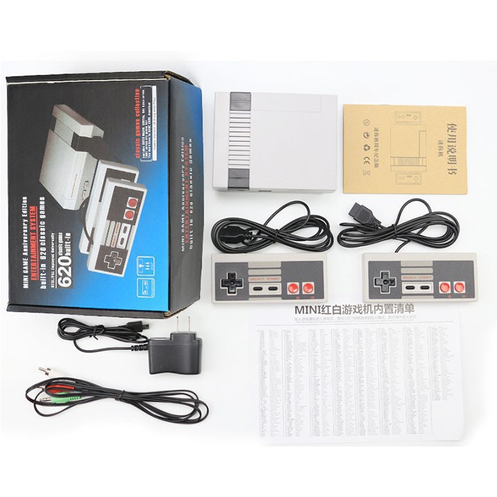 Quẹo Video TV Máy Chơi Game SUPER NES Classic Phiên Bản Máy SNES Mini SFC Retro Đôi tay cầm chơi game Tích Hợp 620trò