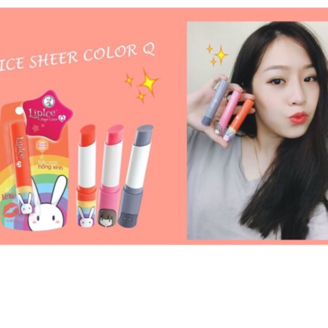 1 Son LipIce Sheer Color Q Phiên Bản Thỏ Bảy Màu | BigBuy360 - bigbuy360.vn