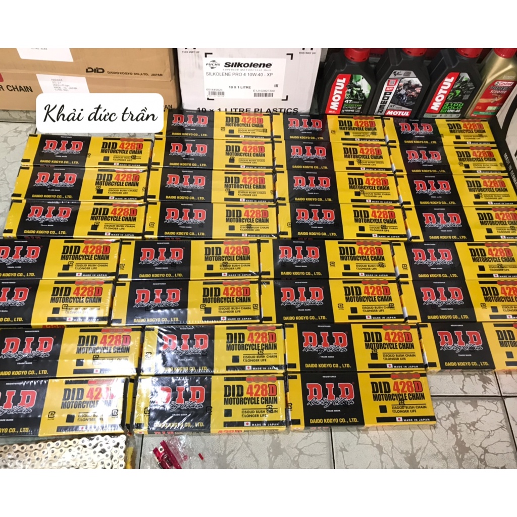 Sên DID 428 9ly 10ly tem xanh chính hãng 124 mắt 130 mắt 132 mắt- SDID