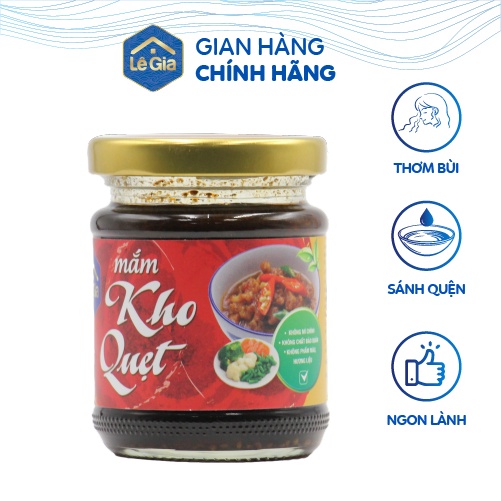 Mắm kho quẹt Lê Gia hũ thủy tinh 160g