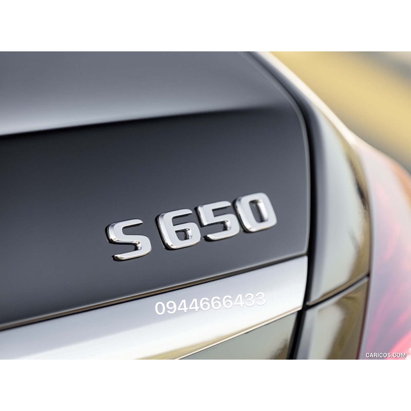 Chữ S650 maybach, Tem dán cốp Mercedes S450,S550