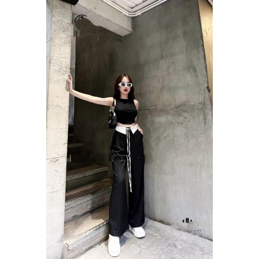 Áo 3 lỗ croptop loại đẹp siêu tôn dáng ( hình thật tự chụp ) alohashop91