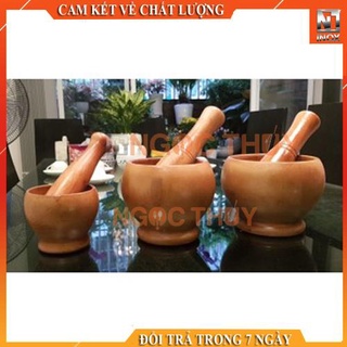 Bộ cối chày gỗ lu cao cấp